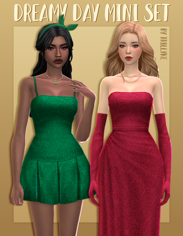 Maxis Match Dreamy Day Mini Set by simsfinds - The Sims 4 Custom Content