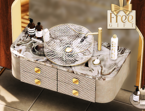 Alpha Blissplash (bathroom set) by goldie_s4 - The Sims 4 Custom Content