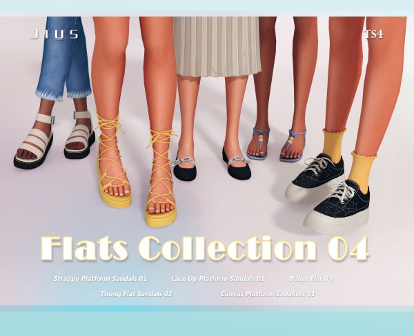 Mix Download Flats Collection 04 by simsfinds - The Sims 4 Custom Content