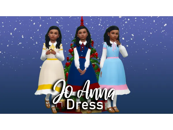 Maxis Match Jo Anna Dress by simstomaggie - The Sims 4 Custom Content