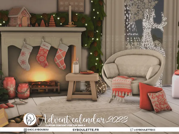 Alpha ADVENT CALENDAR 2023 SIMS 4 by simsfinds - The Sims 4 Custom Content