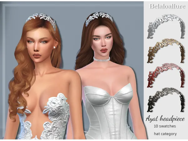 Alpha Ayat Headplece Midnight Scent collection by simsfinds - The Sims 4 Custom Content