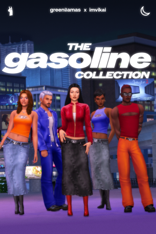 Maxis Match The Gasoline Collection (9 items) greenllamas x imvikai by simsfinds - The Sims 4 Custom Content
