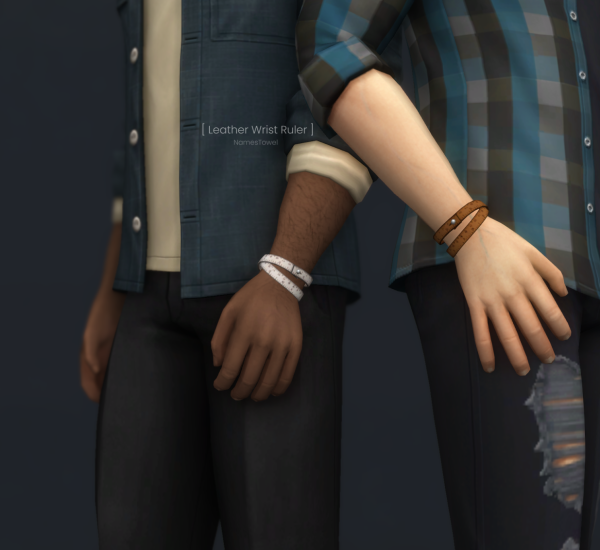 Mix Leather Wrist Ruler by simsfinds - The Sims 4 Custom Content