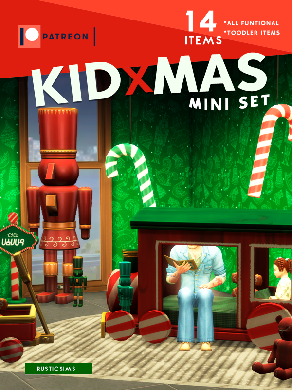 Maxis Match KID XMAS SET by simsfinds - The Sims 4 Custom Content