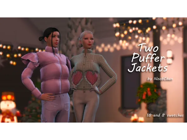 Mix Two Puffer Jackets by simsfinds - The Sims 4 Custom Content