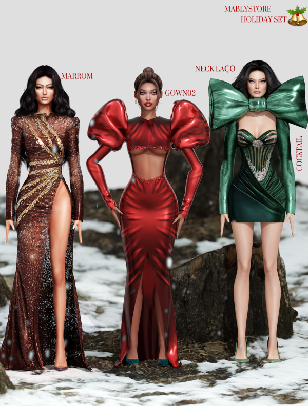 Alpha HOLIDAY SET 02 by simsfinds - The Sims 4 Custom Content