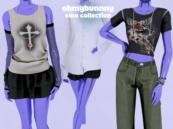 Alpha EMO COLLECTION by ohmybunnny2 - The Sims 4 Custom Content