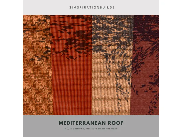Mediterranean Roof Collection by simspirationbuilds
