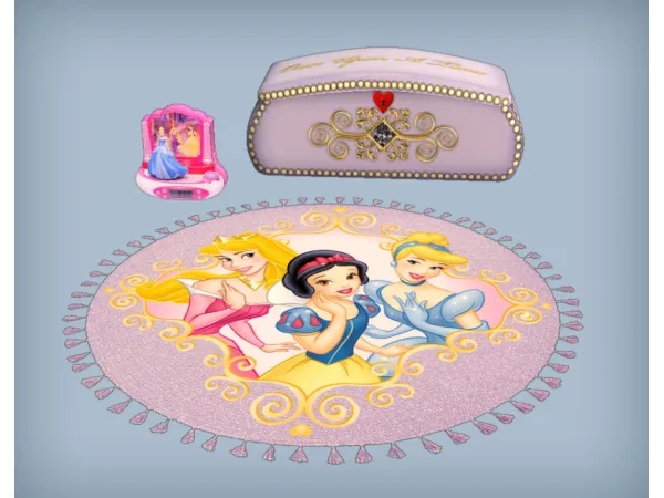 Once Upon a Time Audio Rug and Trunk for - The Sims 2 Custom Content