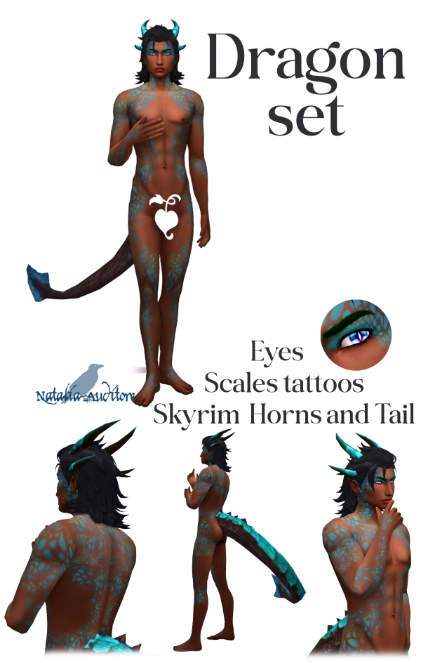 Mix Dragon Set by simsfinds - The Sims 4 Custom Content