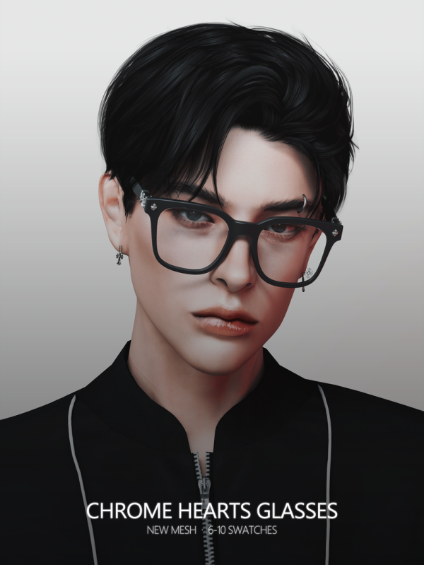 Alpha Chrome Hearts Glasses by simsfinds - The Sims 4 Custom Content