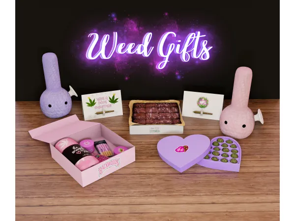 Alpha Weed Gifts - The Sims 4 Custom Content