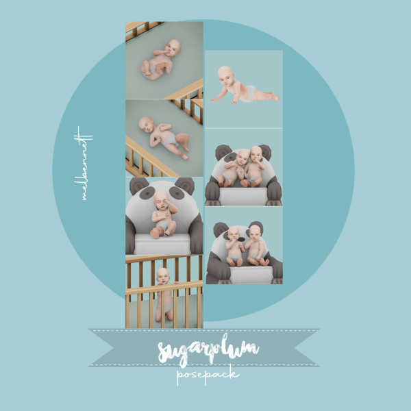 Mix Sugarplum Posepack by melbennett - The Sims 4 Custom Content