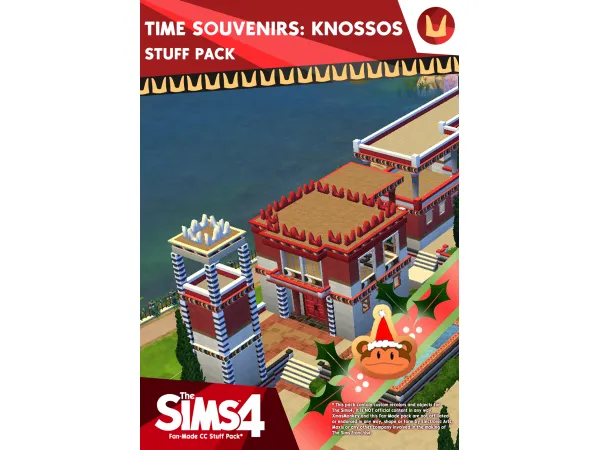 Maxis Match Minoan Style Build buy Custom Pack by Monoman - The Sims 4 Custom Content