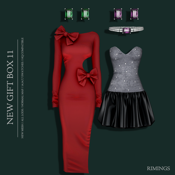 Alpha [RIMINGS] NEW GIFT BOX 11 by simsfinds - The Sims 4 Custom Content