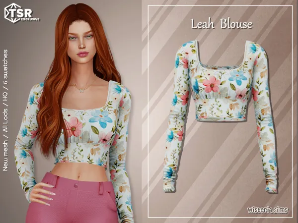 Alpha Leah Clothes Set - The Sims 4 Custom Content