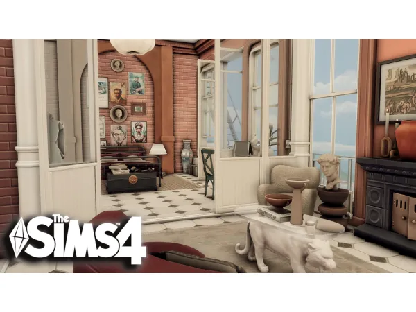 Maxis Match Urban Soho Apartment by simsfinds - The Sims 4 Custom Content