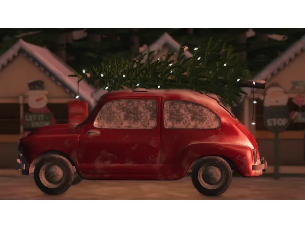 4t2 MoonRiver Snowy Drive - The Sims 2 Custom Content