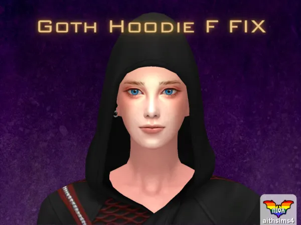 🛠️Goth Hoodie F fix🛠️ by aithsims update