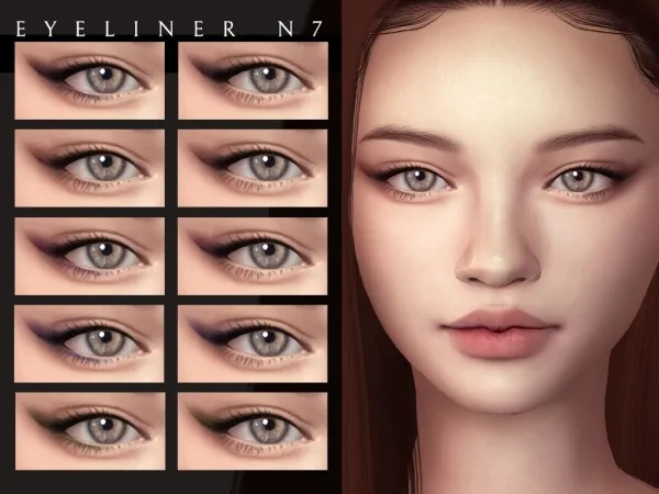 Mix Eyeliner N7 by Lutessasims - The Sims 4 Custom Content