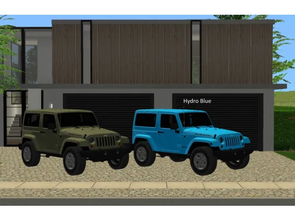 Jeep Wrangler in 2024 Colours - The Sims 2 custom content