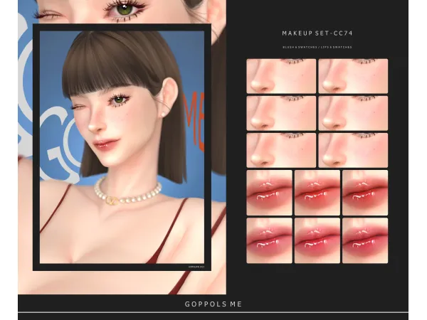 Alpha GPME GOLD MAKEUP SET CC74 - The Sims 4 Custom Content