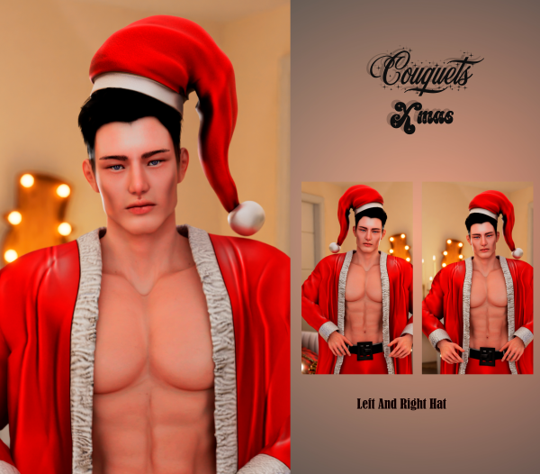 Alpha Claus Hat by simsfinds - The Sims 4 Custom Content