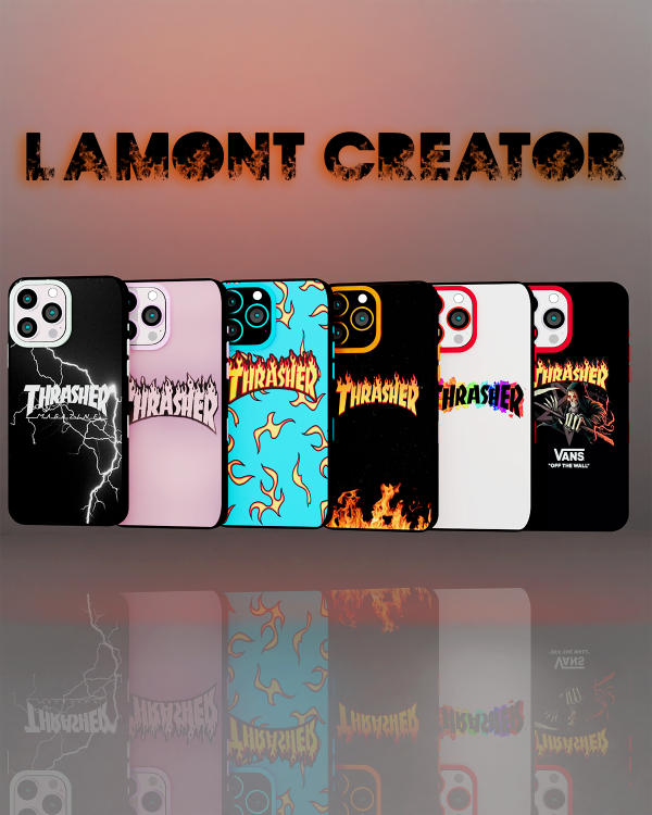 Alpha THRASHER PHONE CASES by lamontcreatorr - The Sims 4 Custom Content