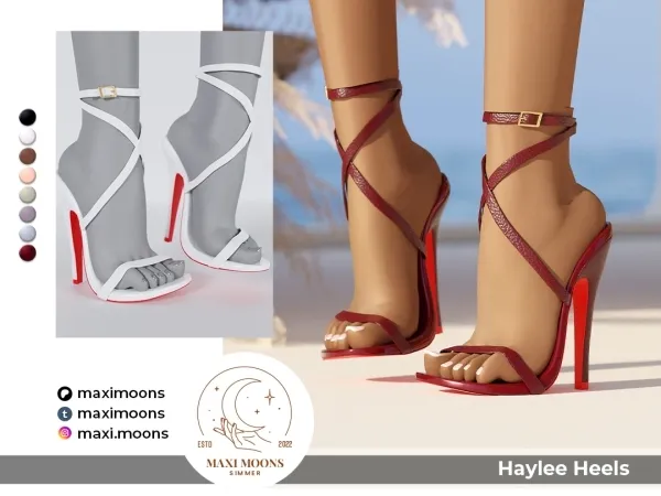 Alpha Haylee Heels - The Sims 4 custom content