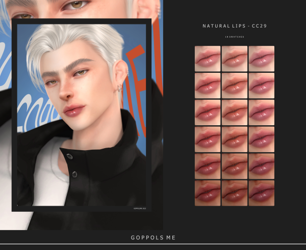 Alpha GPME GOLD Natural Lips CC29 by simsfinds - The Sims 4 Custom Content