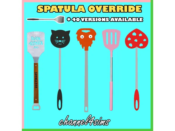 Mix Spatula Override by channel4sims - The Sims 4 Custom Content