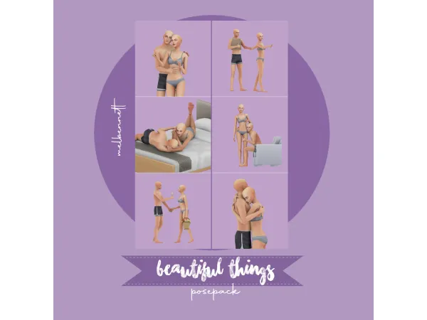 Mix Beautiful Things Posepack - The Sims 4 Custom Content