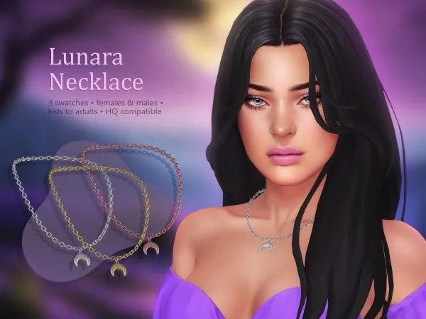 Mix Lunara Necklace by katverse - The Sims 4 Custom Content