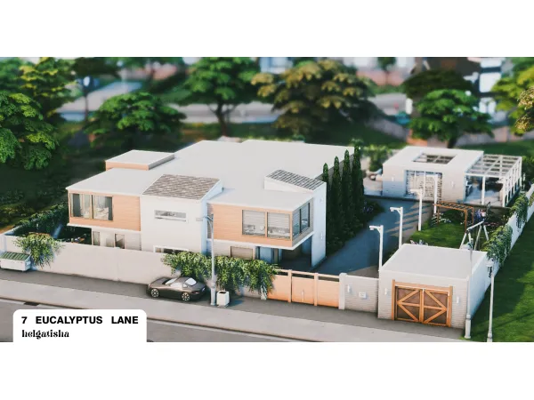Maxis Match 7 Eucalyptus Lane by simsfinds - The Sims 4 Custom Content