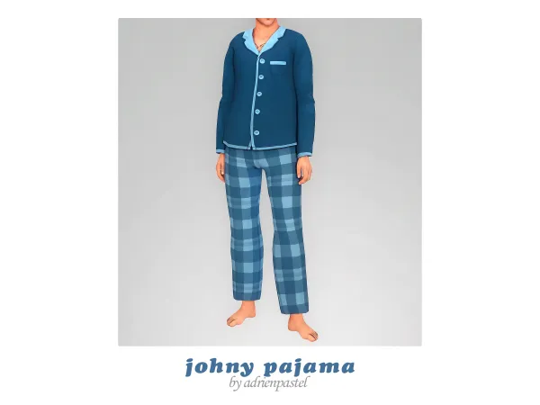 Maxis Match Johny Pajama by adrienpastel - The Sims 4 Custom Content