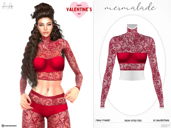 Alpha Lace set - The Sims 4 Custom Content