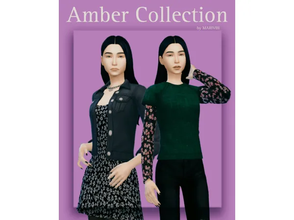 Maxis Match Amber Collection by MariVih - The Sims 4 Custom Content