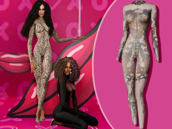 Full-Length Jumpsuit for Sims 4 - cool_content_star