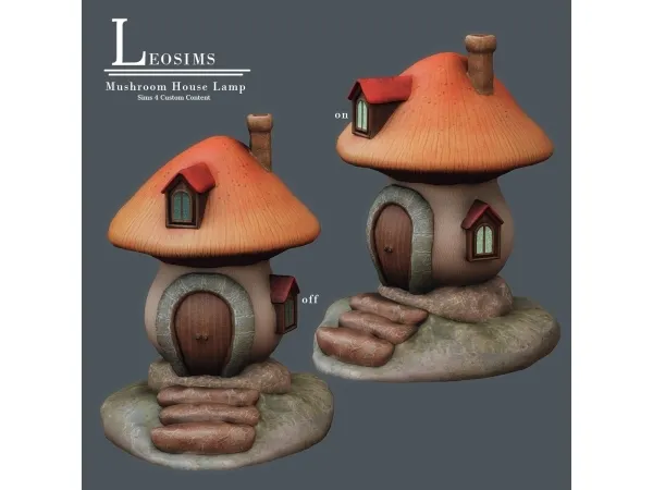 Mushroom House Lamp