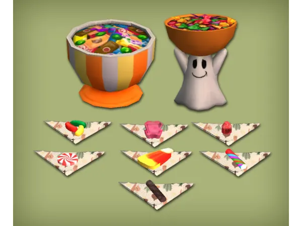 Witchy Brew Cauldron and Candy Jars Functional for - The Sims 2 Custom Content