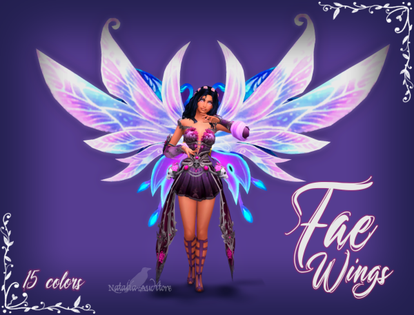 Mix Fae wings by simsfinds - The Sims 4 Custom Content