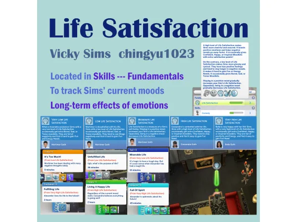 Maxis Match Life Satisfaction by chingyu1023 - The Sims 4 Custom Content