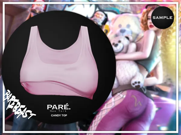 Mix pare candy top (sample) by bergdorfsims - The Sims 4 Custom Content