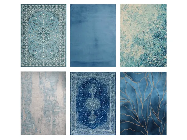 Alpha : Blue Rug Collection by SimileBuilds - The Sims 4 custom content