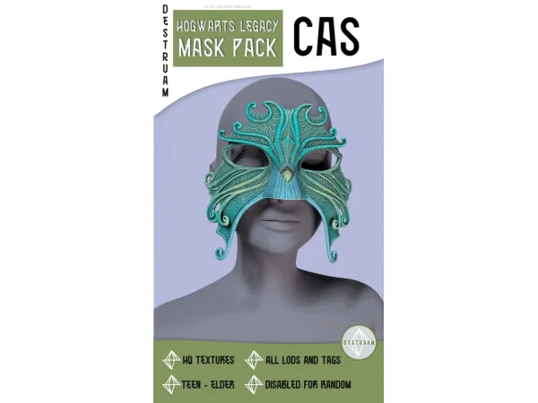 Mix Hogwarts legacy mask pack - The Sims 4 Custom Content