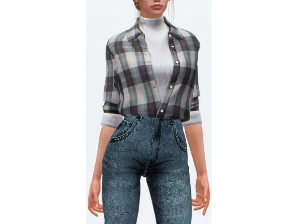 Elliesimple Layered Shirt 4t3 - The Sims 3 custom content
