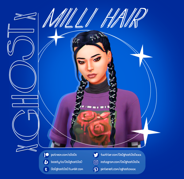 Maxis Match MILLI SABRINA FRANKIE by simsfinds - The Sims 4 Custom Content
