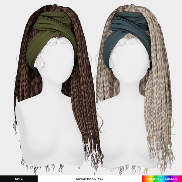 Alpha Lover Hairstyle by simsfinds - The Sims 4 Custom Content