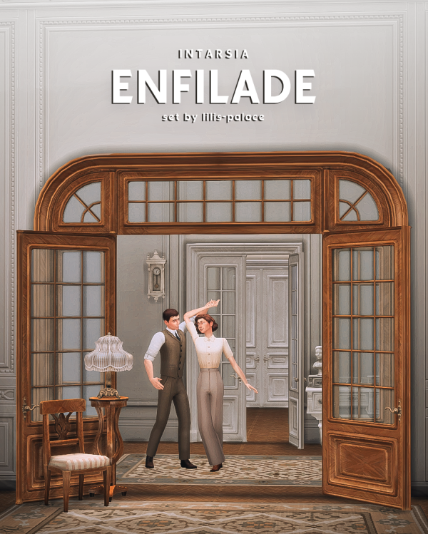 Alpha INTARSIA ENFILADE Set by simsfinds - The Sims 4 Custom Content